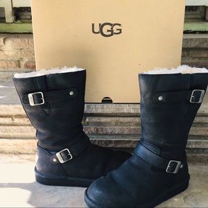 Ugg Kensington Boots with Buckles black size 9